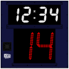 Shot Clock With Game Time - SHOTS-14G7 - OES Scoreboards