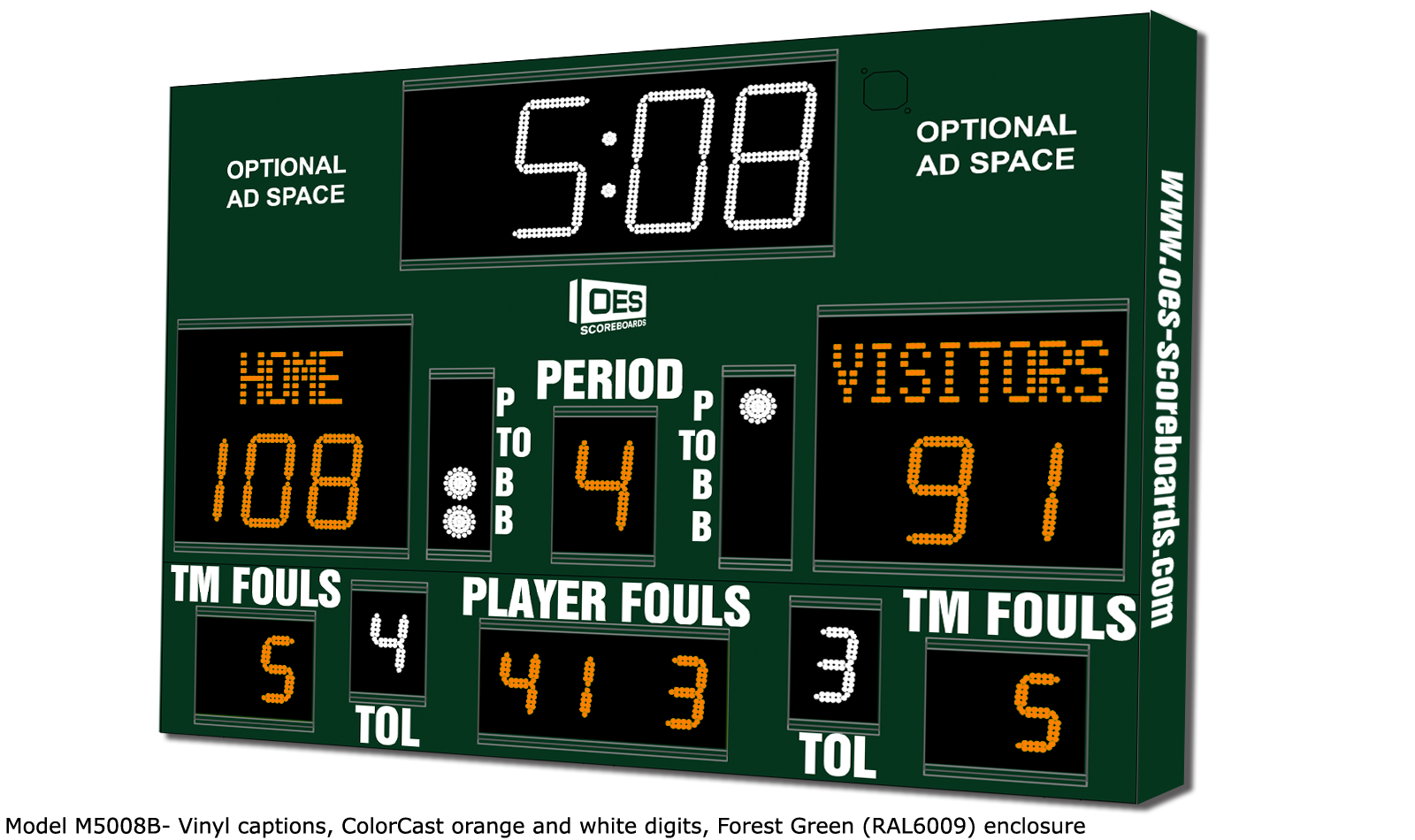 Scoreboard - M5008B - OES Scoreboards