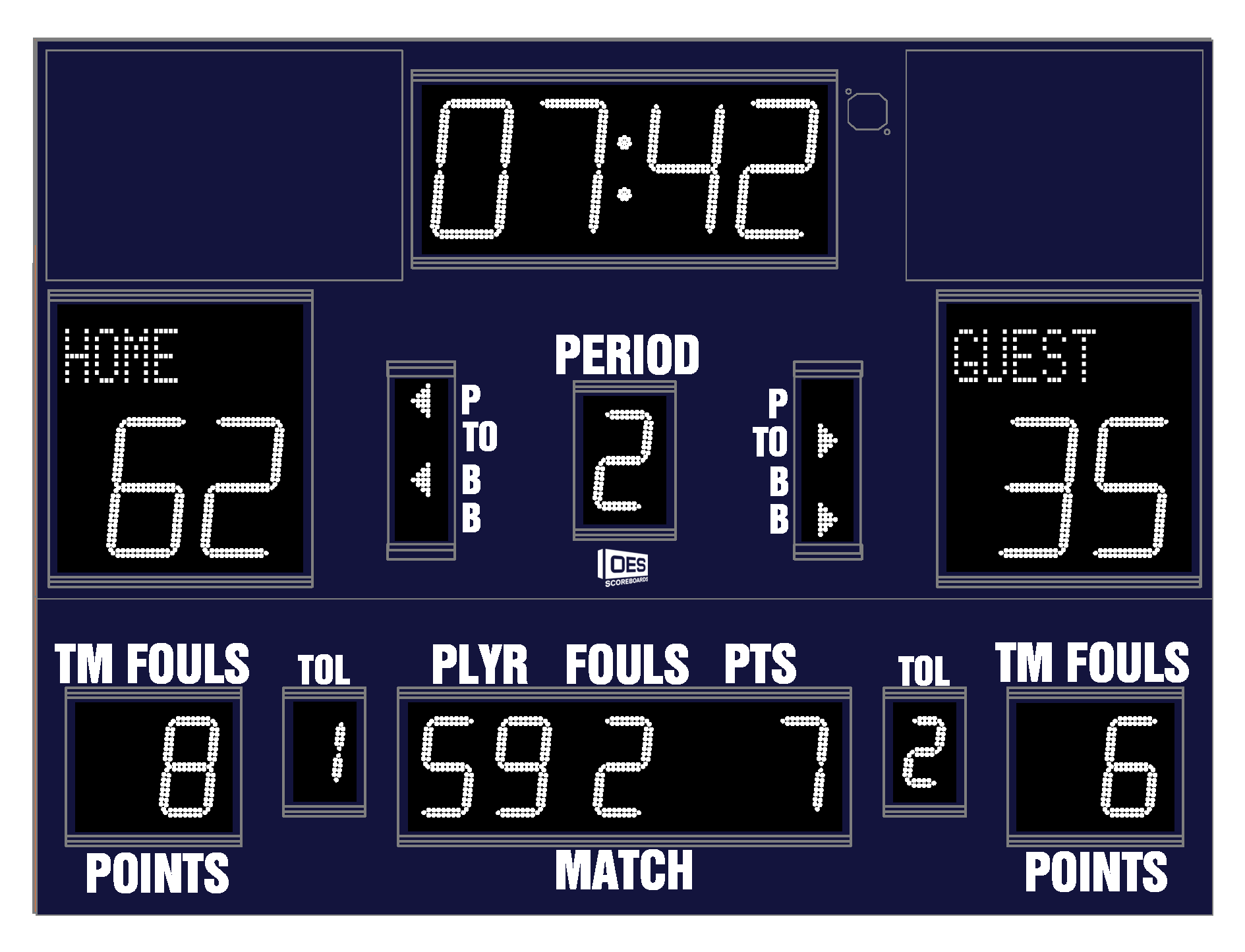 M5010B - OES Scoreboards