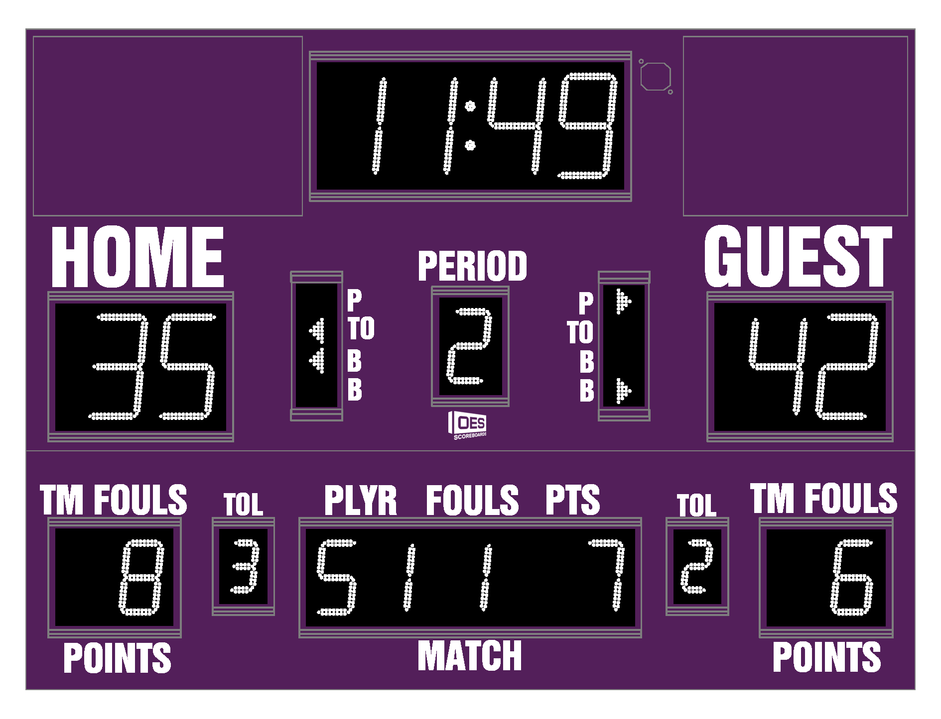 M5010B - OES Scoreboards